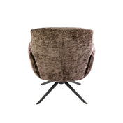 Sorea champagne gestoffeerde draaifauteuil
