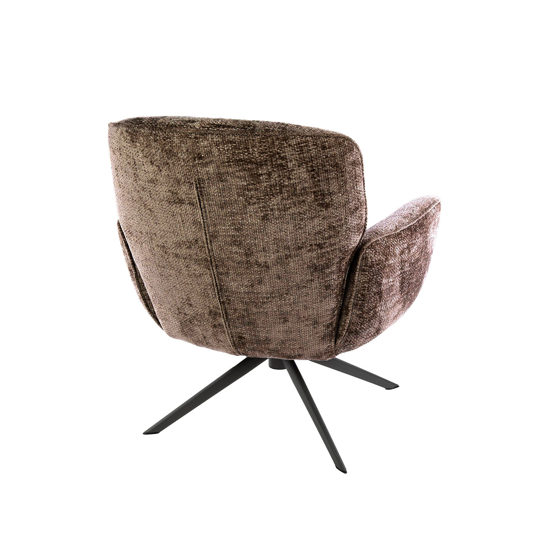 Sorea champagne gestoffeerde draaifauteuil
