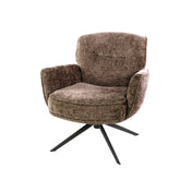 Sorea champagne gestoffeerde draaifauteuil