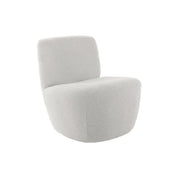 Ada bouclé stoel wit