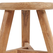 Noguchi ronde teakhouten kruk