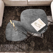 Orvian grafiet melamine organische rotssalontafel - set van 2