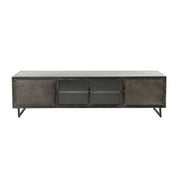 Elira zwart tv-meubel met 4 deuren - 180 cm