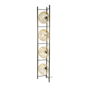 Sollara 4-lichts - vloerlamp met amberkleurig glas