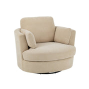 Swivello Luxe draaifauteuil – Grijs textiel & hout