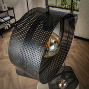 Rinara Mesh gelaagde hanglamp met 3 lichtpunten - Antraciet