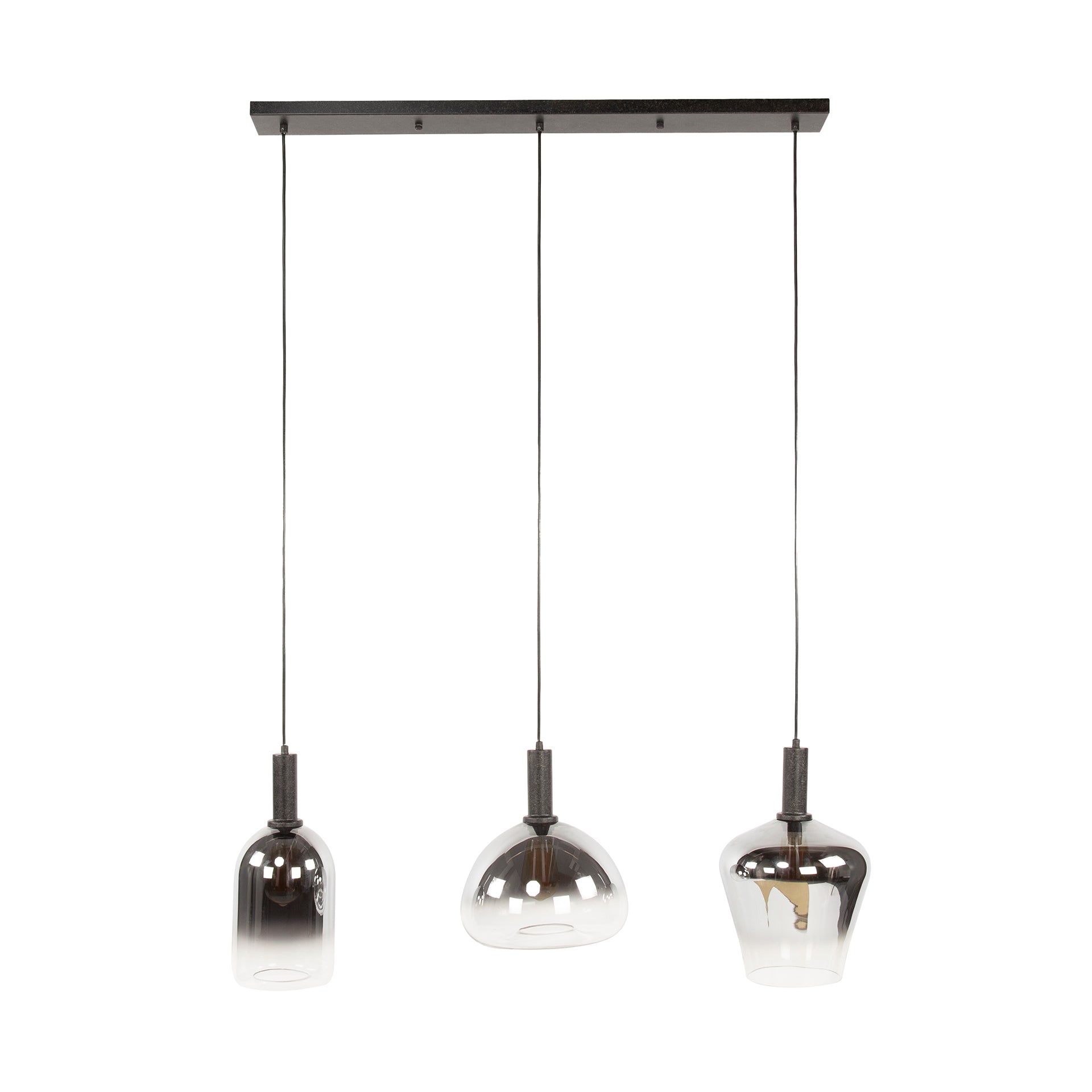 Zenora 3-lichts - Artic zwarte hanglamp