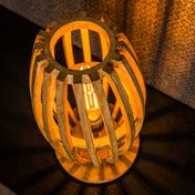 Orbira tafellamp met 1 lichtpunt van massief mangohout