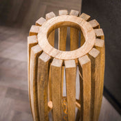 Orbira 1-lichts – vloerlamp van massief mangohout