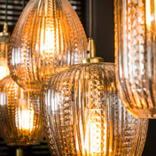Diamera Grain 5-lichts - Diamantglazen hanglamp