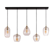 Diamera Grain 5-lichts - Diamantglazen hanglamp