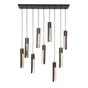 Tubara 5+4-lichts - Arctic zwarte hanglamp