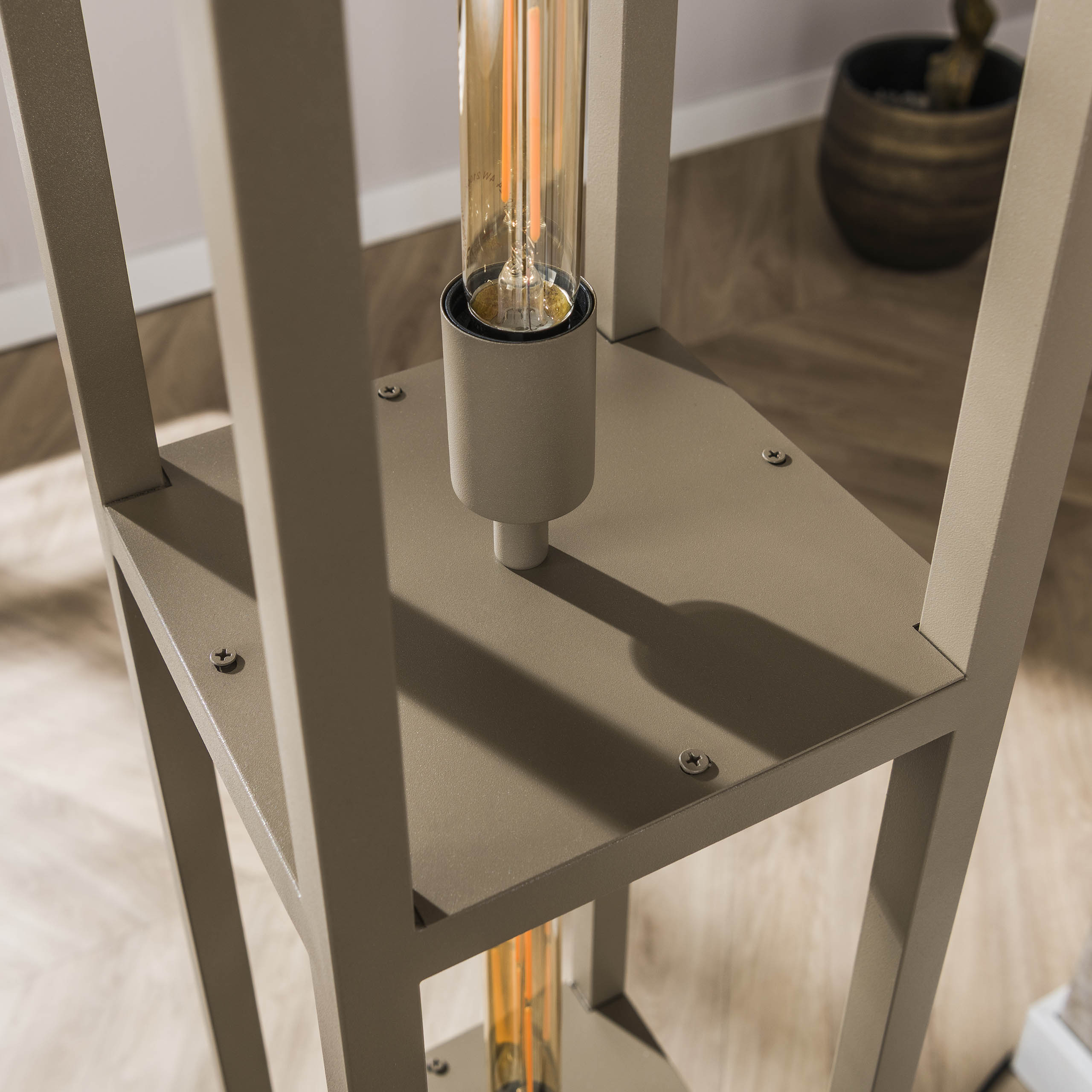Quadris 4-lichts - beige vloerlamp
