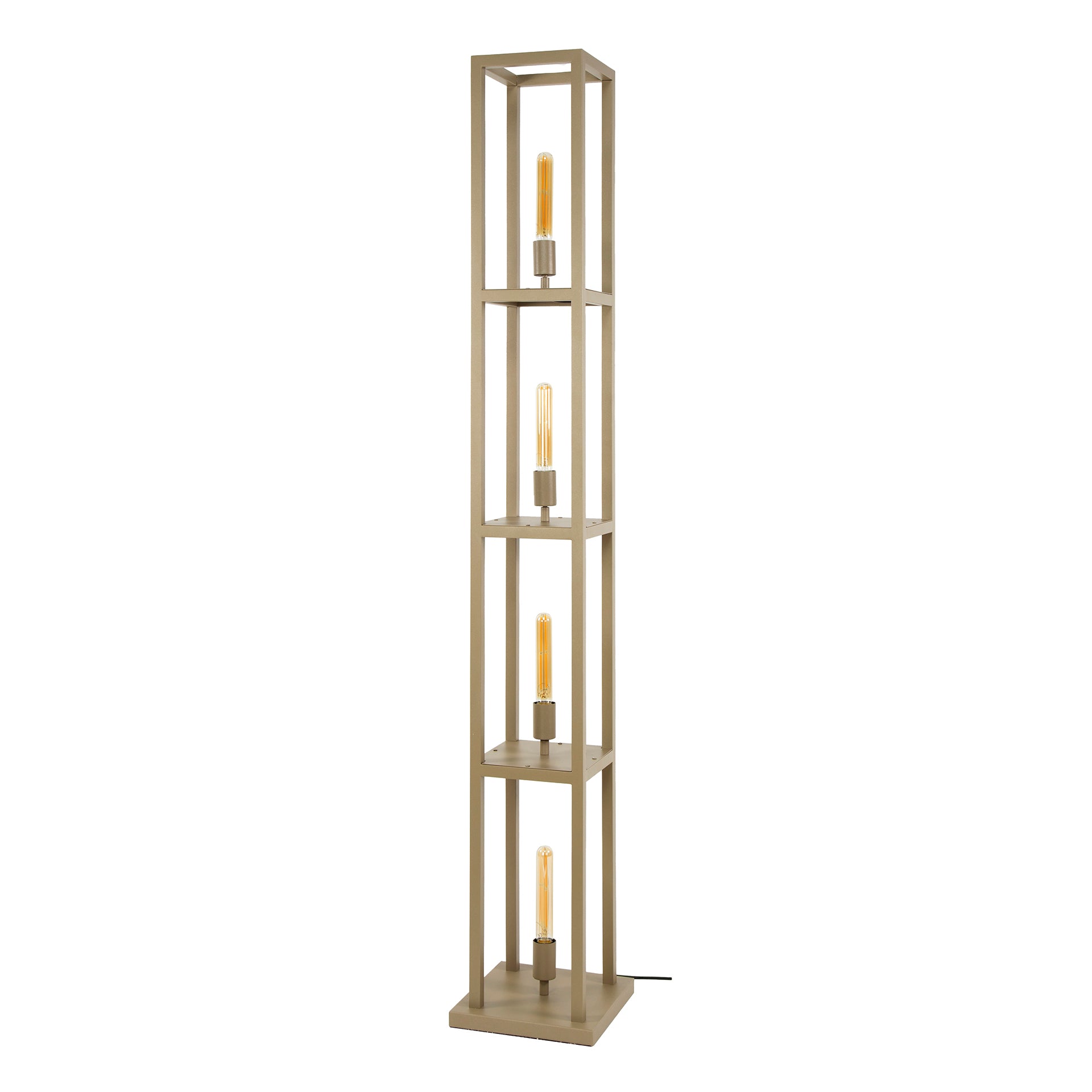Quadris 4-lichts - beige vloerlamp