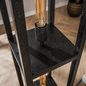 Quadris 4-lichts - artic zwarte vloerlamp