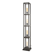 Quadris 4-lichts - artic zwarte vloerlamp