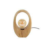 Arvona tafellamp met 1 lichtpunt van massief mangohout - 30 cm