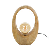 Arvona tafellamp met 1 lichtpunt van massief mangohout - 43 cm