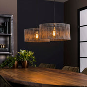 Strinea 2-lichts - Zwart nikkel hanglamp
