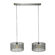Strinea 2-lichts - Zwart nikkel hanglamp
