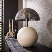 Sphera matte beige keramische tafellamp met 1 lichtpunt - 49 cm