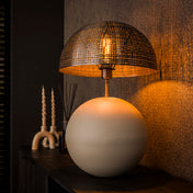 Sphera mat beige keramische tafellamp met 1 lichtpunt - 57 cm