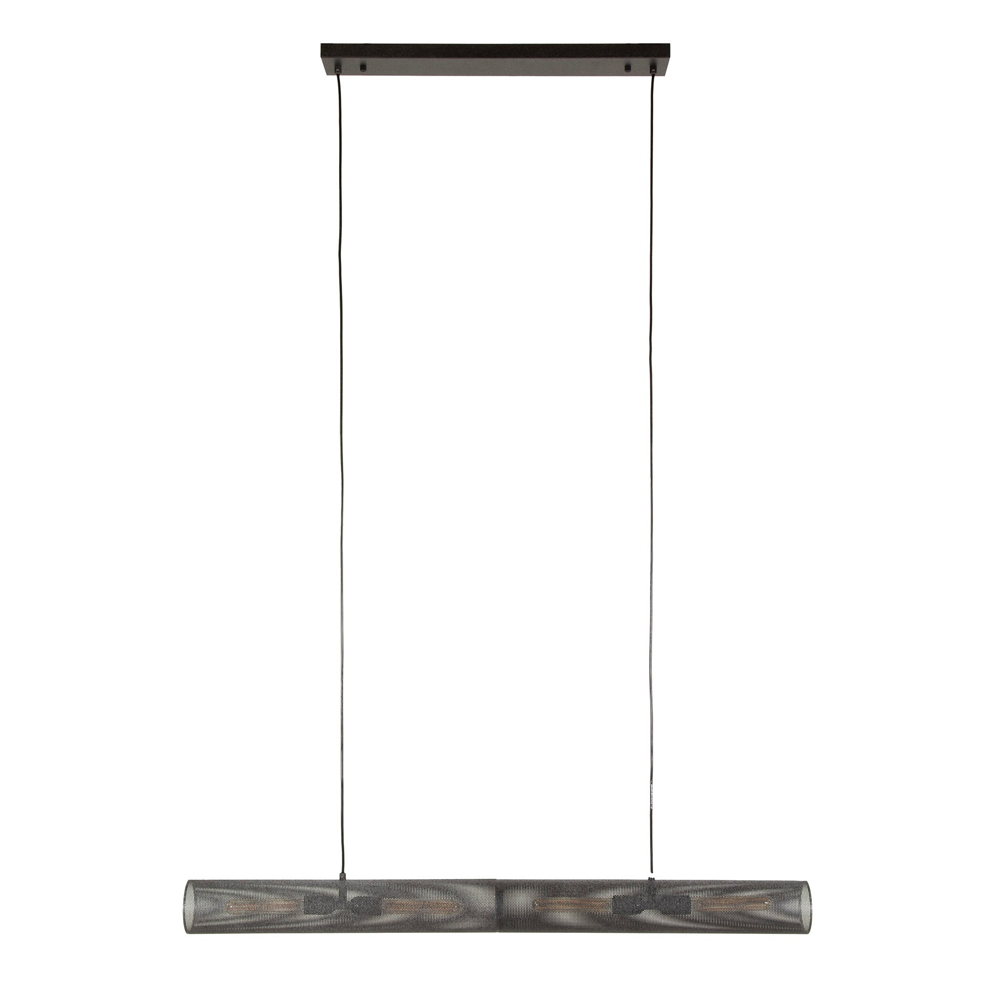 Tubara Mesh 4-lichts 120cm - Artic zwarte hanglamp