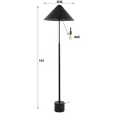 Kosara 1-lichts - antraciet vloerlamp