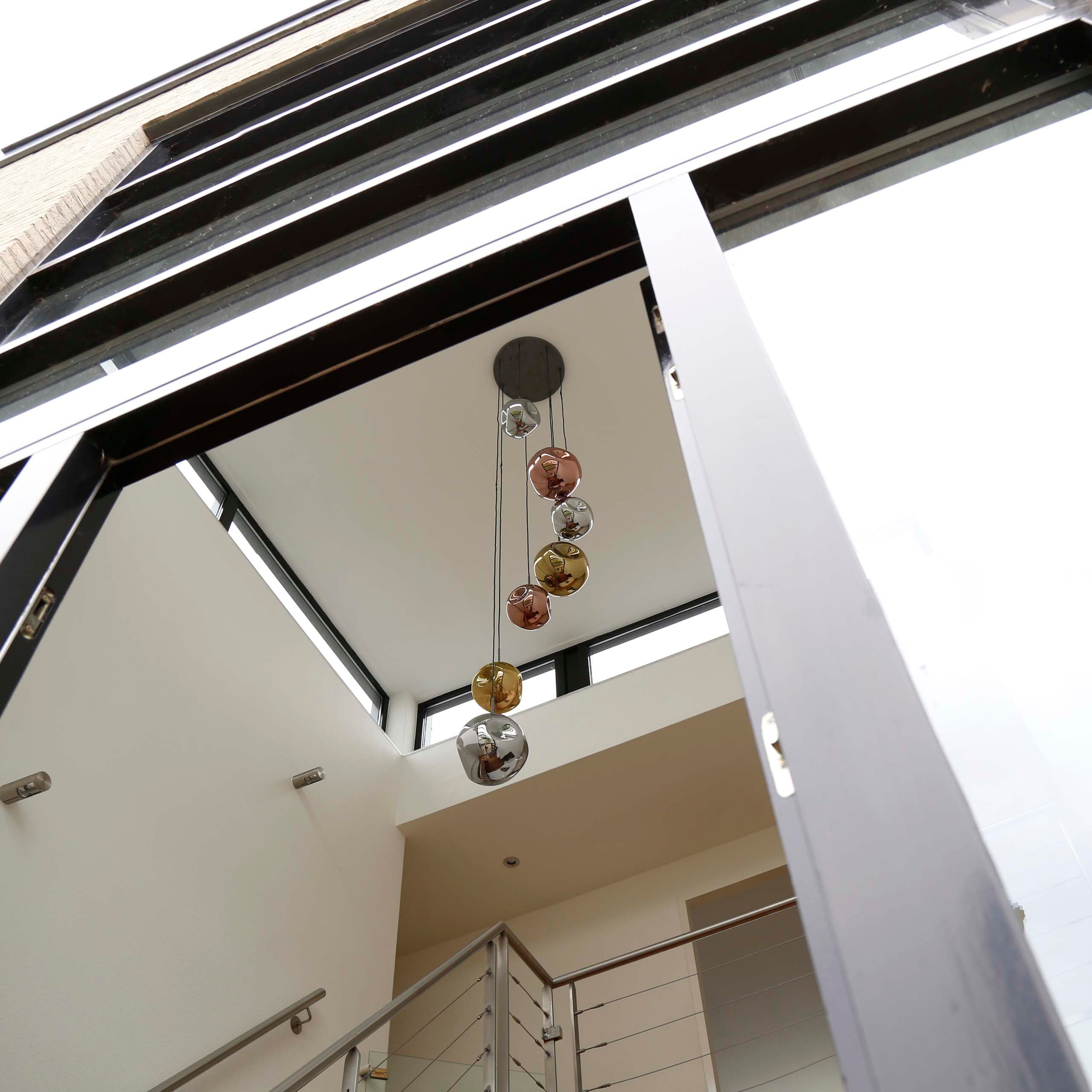 Stellora hanglamp met 7 lampen - Oud zilver
