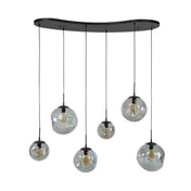 Stellora Black 6-lichts - Arctic zwarte hanglamp