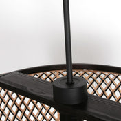 Kairo beech/black bamboo pendant lamp