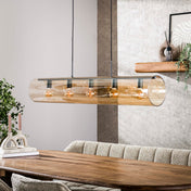 Tubora Glass 5-lichts - Artic zwarte hanglamp