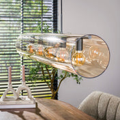 Tubora Glass 5-lichts - Artic zwarte hanglamp