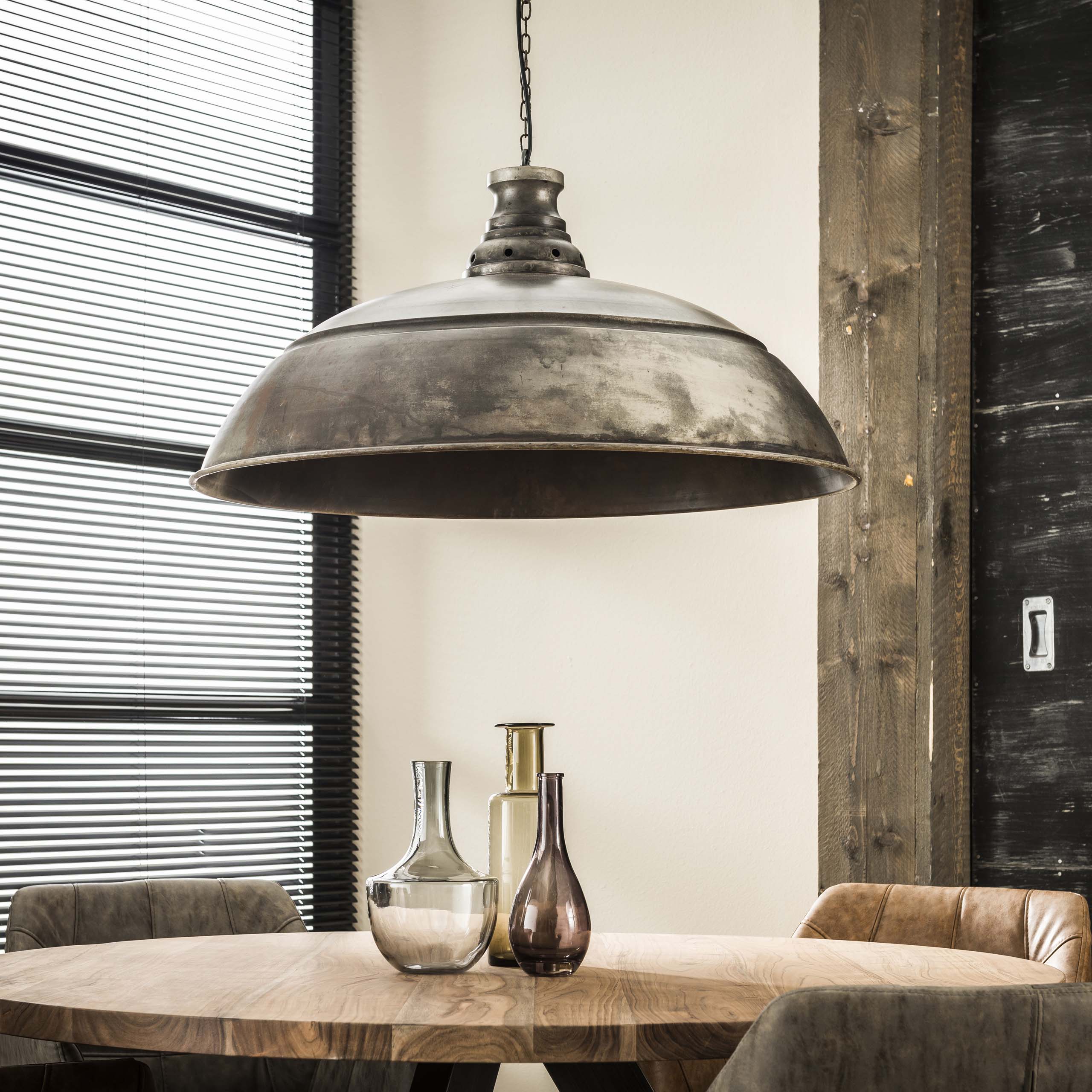 Indora 1-lichts Ø80cm - Oud zilveren hanglamp
