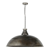 Indora 1-lichts Ø80cm - Oud zilveren hanglamp