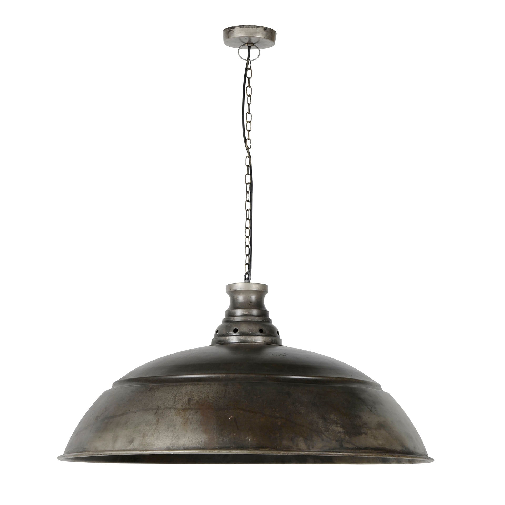 Indora 1-lichts Ø80cm - Oud zilveren hanglamp