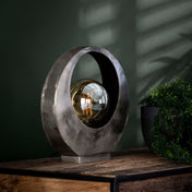 Lumera oud zilver metalen tafellamp 1-lichts