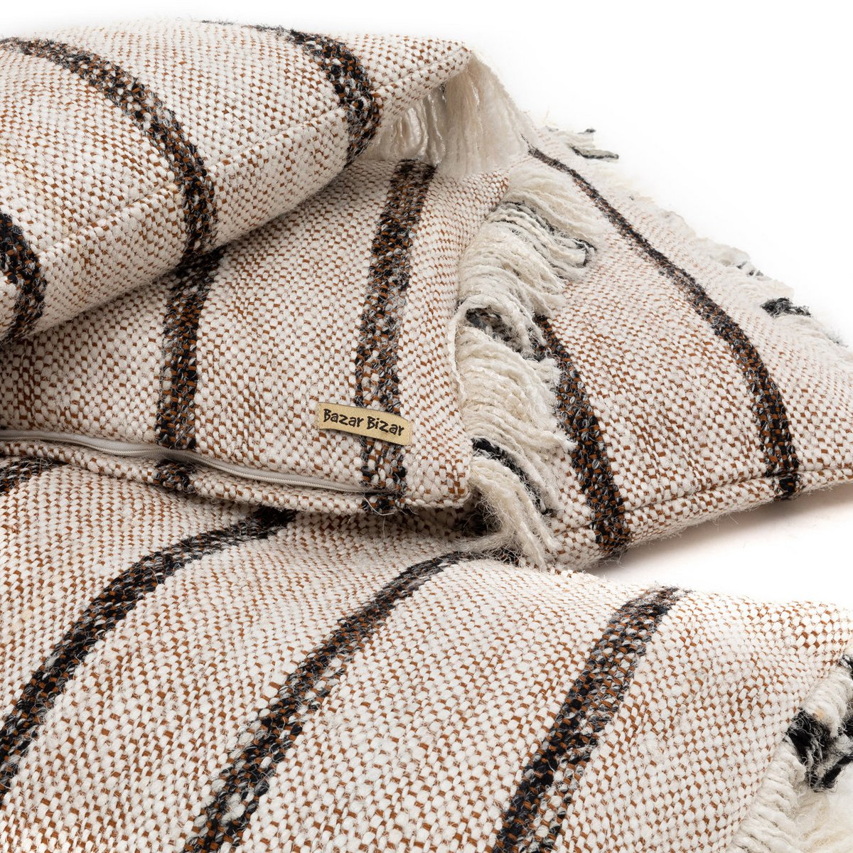 De Oh My Gee Kussenhoes - Boheems Wit - 60x60