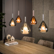 Wingora 5-lichts - Zwarte hanglamp