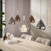 Wingora 5-lichts - Zwarte hanglamp