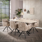 Wingora 5-lichts - Zwarte hanglamp