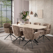 Wingora 5-lichts - Zwarte hanglamp