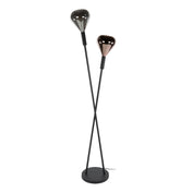 Wingara 2-lichts - zwarte vloerlamp