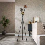Moleara 3-lichts - artic zwart vloerlamp