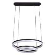 Handgemaakte luxe LED-hanglamp in zwart en zandkleurig design