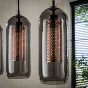 Smoria Mesh 4-lichts - Artic zwarte hanglamp