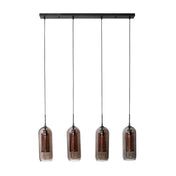 Smoria Mesh 4-lichts - Artic zwarte hanglamp