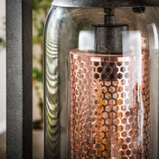 Smokara mesh 4-lichts - artic zwarte vloerlamp