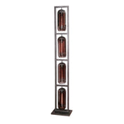 Smokara mesh 4-lichts - artic zwarte vloerlamp