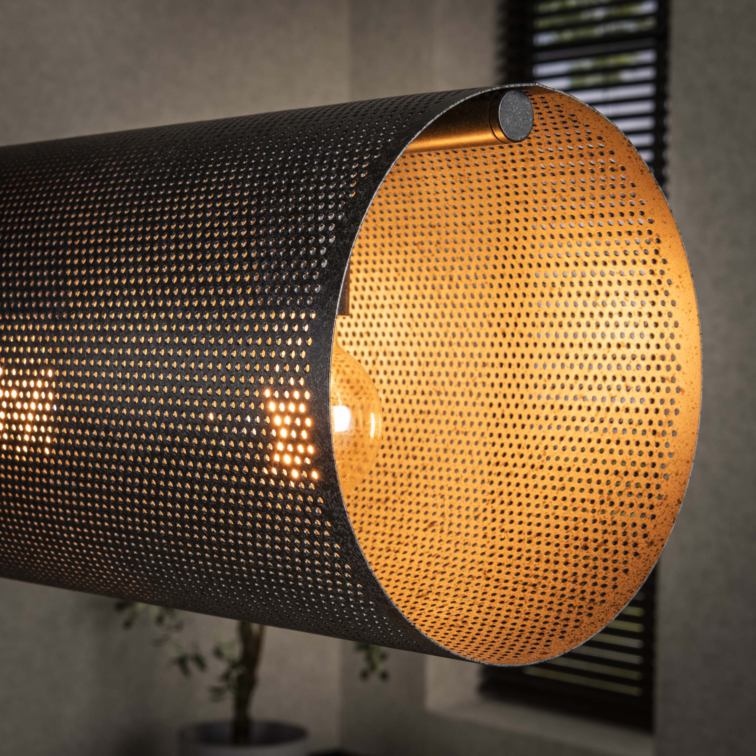 Tubora Mesh 7-lamps - Artic zwarte hanglamp